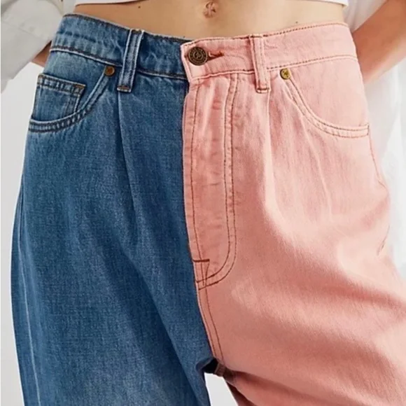 Sandrine Rose Free People Wide Leg Jeans Petal- NWT - Picture 10 of 15